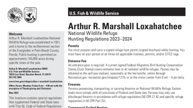 Arthur R. Marshall Loxahatchee NWR 2023-2024 Hunt Brochure.pdf